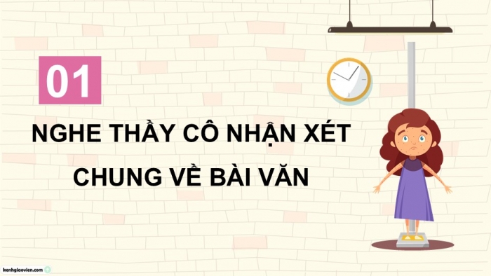 Giáo án điện tử Tiếng Việt 5 chân trời Bài 2: Trả bài văn tả người (Bài viết số 1)