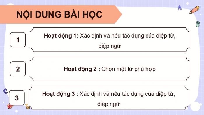 Giáo án điện tử Tiếng Việt 5 chân trời Bài 5: Luyện tập về biện pháp điệp từ, điệp ngữ