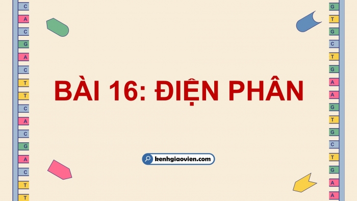 Giáo án điện tử Hoá học 12 kết nối Bài 16: Điện phân