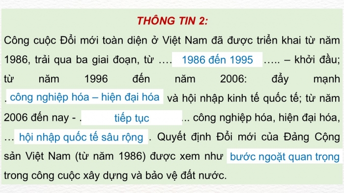 Giáo án điện tử Lịch sử 12 kết nối Thực hành Chủ đề 4