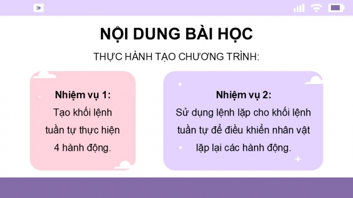 Giáo án điện tử Tin học 5 kết nối Bài 12: Thực hành sử dụng lệnh lặp