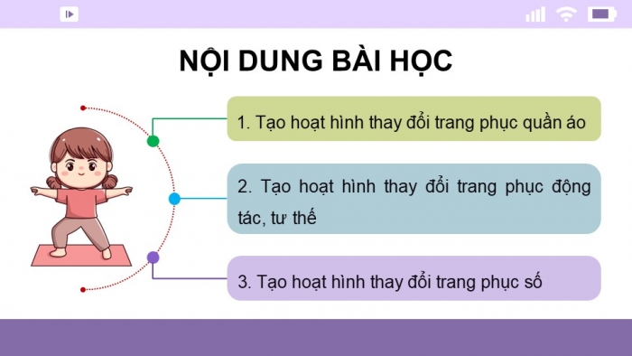 Giáo án điện tử Tin học 5 cánh diều Chủ đề F Bài 4: Thực hành tạo chương trình hoạt hình cho nhân vật