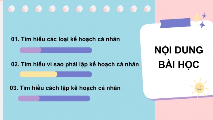 Giáo án điện tử Đạo đức 5 kết nối Bài 6: Lập kế hoạch cá nhân