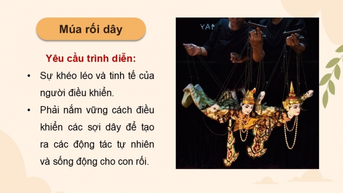 Giáo án điện tử Mĩ thuật 9 chân trời bản 1 Bài 9: Tạo hình nhân vật rối dây