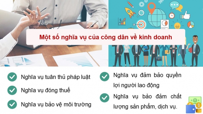 Giáo án điện tử Kinh tế pháp luật 12 kết nối Bài 8: Quyền và nghĩa vụ của công dân về kinh doanh và nộp thuế