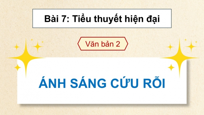 Giáo án điện tử Ngữ văn 12 cánh diều Bài 7: Ánh sáng cứu rỗi (Trích Nỗi buồn chiến tranh – Bảo Ninh)