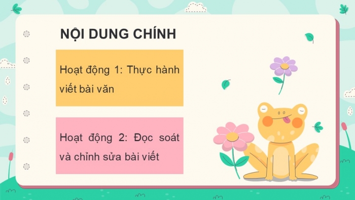 Giáo án điện tử Tiếng Việt 5 kết nối Bài 6: Viết bài văn tả người (Bài viết số 1)