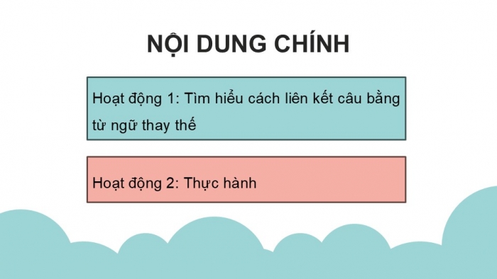 Giáo án điện tử Tiếng Việt 5 kết nối Bài 13: Liên kết câu bằng từ ngữ thay thế