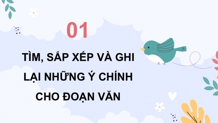 Giáo án điện tử Tiếng Việt 5 chân trời Bài 6: Tìm ý cho đoạn văn thể hiện tình cảm, cảm xúc trước một sự việc