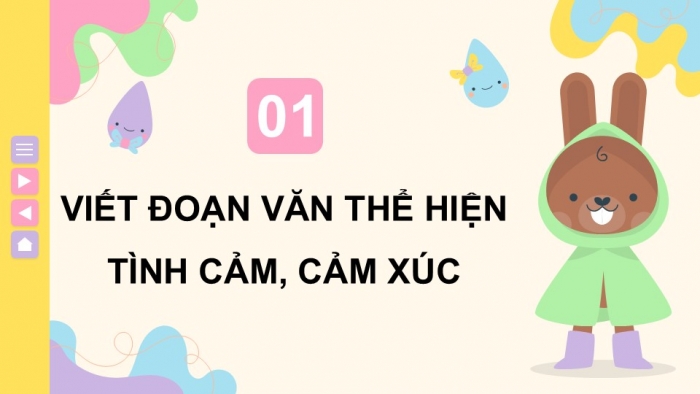 Giáo án điện tử Tiếng Việt 5 chân trời Bài 8: Viết đoạn văn thể hiện tình cảm, cảm xúc trước một sự việc