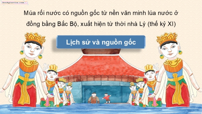 Giáo án điện tử Mĩ thuật 9 chân trời bản 2 Bài 12: Nghệ thuật múa rối nước