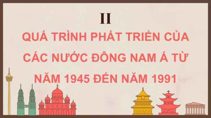 Giáo án điện tử Lịch sử 9 chân trời Bài 13: Một số nước ở châu Á từ năm 1945 đến năm 1991 (P2_