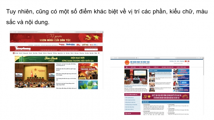 Giáo án điện tử Tin học ứng dụng 12 cánh diều Bài 11: Mô hình hộp, bố cục trang web