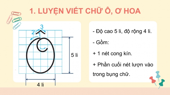 Giáo án điện tử Tiếng Việt 2 chân trời Bài 1: Viết chữ hoa Ô Ơ, Từ chỉ hoạt động, Đặt câu hỏi ở đâu?