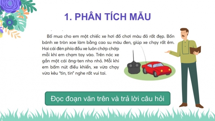 Giáo án điện tử Tiếng Việt 2 chân trời Bài 2: Luyện tập tả đồ vật quen thuộc (tiếp theo)