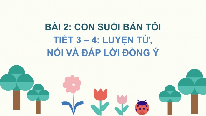 Giáo án điện tử Tiếng Việt 2 chân trời Bài 2: Mở rộng vốn từ Nơi thân quen, Nói và đáp lời đề nghị, lời đồng ý