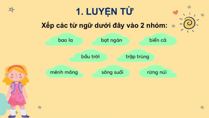 Giáo án điện tử Tiếng Việt 2 chân trời Bài 2: Mở rộng vốn từ Đất nước, Nói và đáp lời an ủi, lời mời