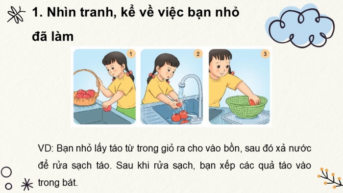 Giáo án điện tử tiếng Việt 2 kết nối Bài 4: Viết đoạn văn kể một việc làm ở nhà, Đọc mở rộng