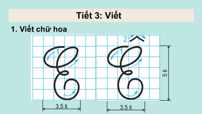 Giáo án điện tử tiếng Việt 2 kết nối Bài 13: Chữ hoa E Ê, Kể chuyện Bữa ăn trưa