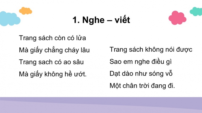 Giáo án điện tử tiếng Việt 2 kết nối Bài 16: Nghe – viết Khi trang sách mở ra, Viết hoa tên người, phân biệt l/n, ăn/ăng, ân/âng, Từ ngữ chỉ đặc điểm, Câu nêu đặc điểm, Dấu chấm, dấu chấm hỏi