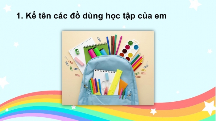 Giáo án điện tử tiếng Việt 2 kết nối Bài 16: Viết đoạn văn tả đồ dùng học tập, Đọc mở rộng