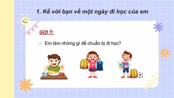 Giáo án điện tử Tiếng Việt 2 cánh diều Bài 10: Viết về một ngày đi học của em