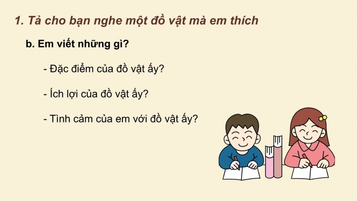 Giáo án điện tử Tiếng Việt 2 cánh diều Bài 11: Viết về một đồ vật yêu thích