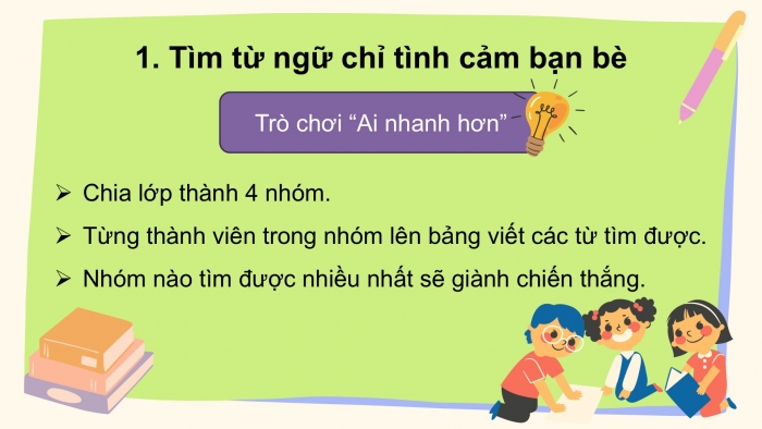 Giáo án điện tử tiếng Việt 2 kết nối Bài 18: Mở rộng vốn từ về tình cảm bạn bè, Dấu chấm, dấu chấm hỏi, dấu chấm than