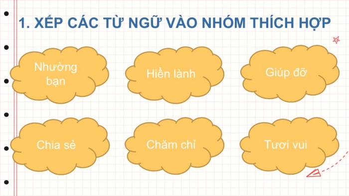 Giáo án điện tử tiếng Việt 2 kết nối Bài 20: Từ ngữ chỉ đặc điểm, hoạt động; Câu nêu hoạt động