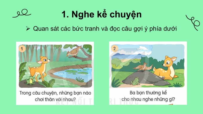 Giáo án điện tử tiếng Việt 2 kết nối Bài 21: Kể chuyện Chúng mình là bạn