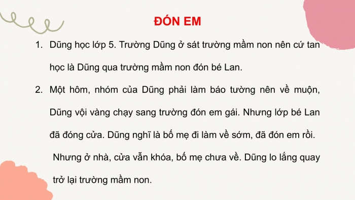 Giáo án điện tử Tiếng Việt 2 cánh diều Bài 16: Đón em