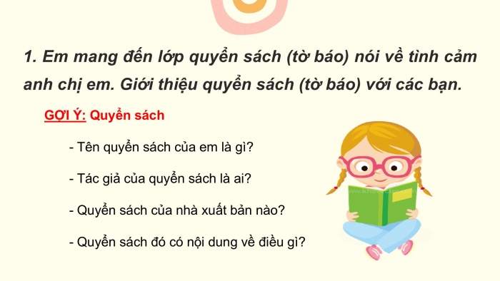 Giáo án điện tử Tiếng Việt 2 cánh diều Bài 16: Đọc sách báo viết về anh chị em