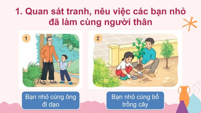 Giáo án điện tử tiếng Việt 2 kết nối Bài 30: Viết đoạn văn kể về việc đã làm cùng người thân, Đọc mở rộng