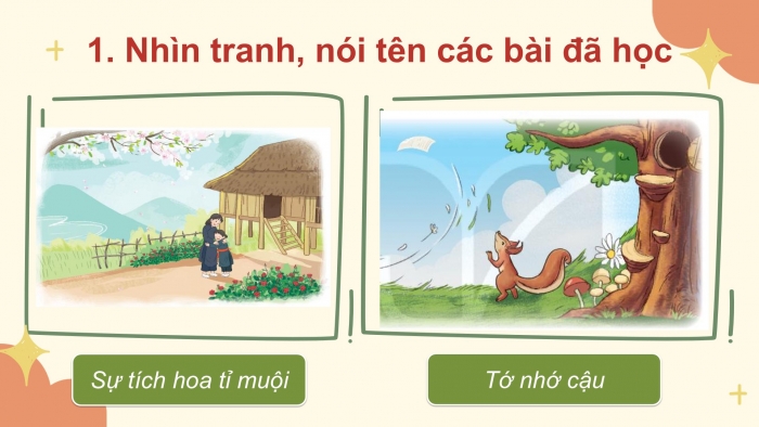 Giáo án điện tử tiếng Việt 2 kết nối Ôn tập cuối học kì 1 (Tiết 1 + 2)