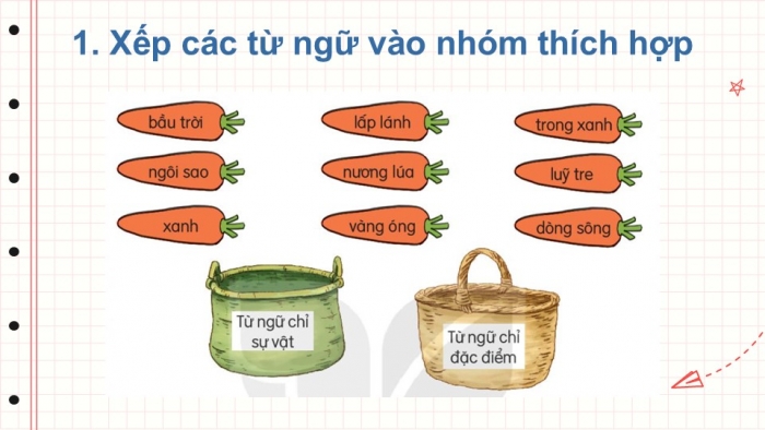 Giáo án điện tử Tiếng Việt 2 kết nối Bài 8: Mở rộng vốn từ về thiên nhiên, Câu nêu đặc điểm