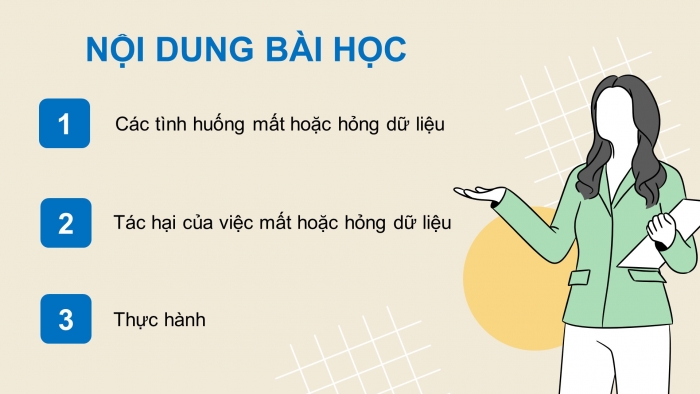 Giáo án điện tử chuyên đề Tin học ứng dụng 12 chân trời Bài 2.1: Thực hành bảo vệ dữ liệu