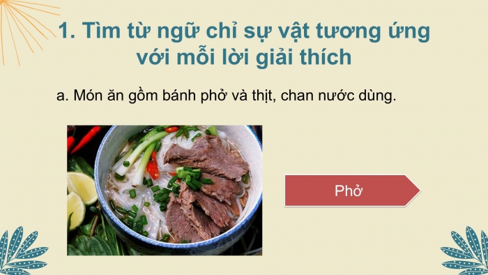 Giáo án điện tử Tiếng Việt 2 kết nối Bài 26: Mở rộng vốn từ về sản phẩm truyền thống của đất nước, Câu giới thiệu