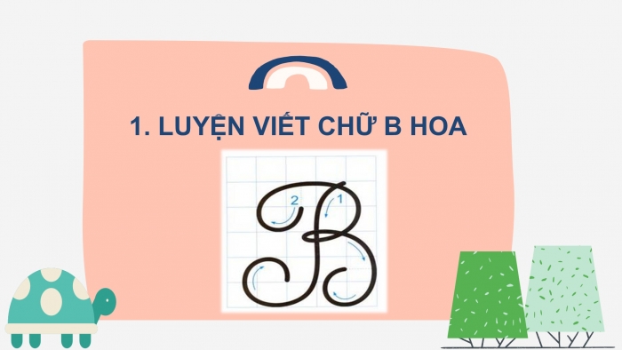 Giáo án điện tử Tiếng Việt 2 chân trời Bài 1: Viết chữ hoa B, Từ chỉ hoạt động, Câu kiểu Ai làm gì?