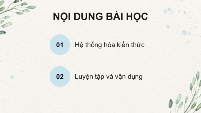 Giáo án điện tử chuyên đề Công nghệ 12 Lâm nghiệp Thuỷ sản Cánh diều Ôn tập CĐ 2