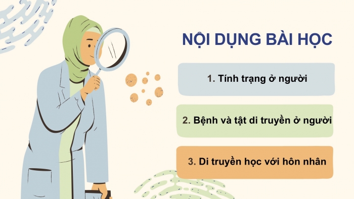 Giáo án điện tử KHTN 9 chân trời - Phân môn Sinh học Bài 44: Di truyền học với con người