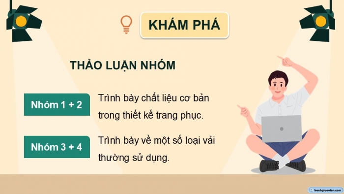 Giáo án điện tử Mĩ thuật 12 Thiết kế thời trang Kết nối Bài 2: Thiết kế trang phục từ vật liệu sẵn có