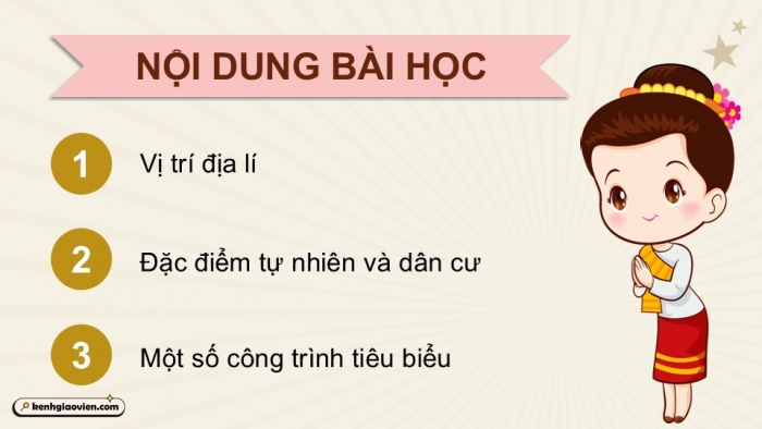 Giáo án điện tử Lịch sử và Địa lí 5 kết nối Bài 19: Nước Cộng hòa Dân chủ Nhân dân Lào