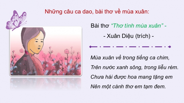 Giáo án điện tử Ngữ văn 9 cánh diều Bài 7: Chiều xuân (Anh Thơ)