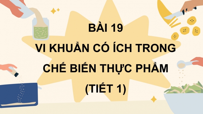 Giáo án điện tử Khoa học 5 kết nối Bài 19: Vi khuẩn có ích trong chế biến thực phẩm