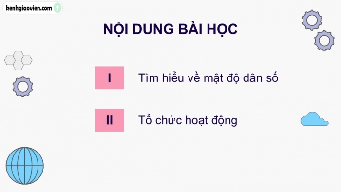 Giáo án điện tử Toán 9 cánh diều Hoạt động thực hành và trải nghiệm Chủ đề 2: Mật độ dân số