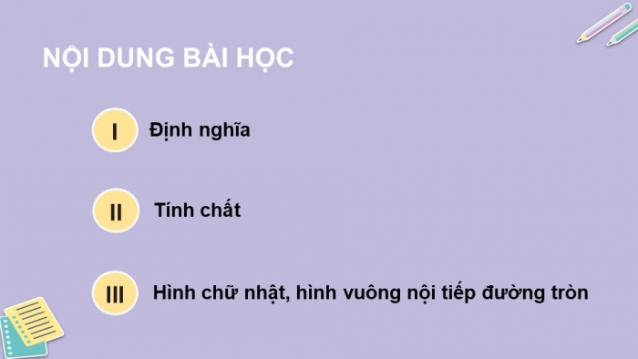 Giáo án điện tử Toán 9 cánh diều Bài 2: Tứ giác nội tiếp đường tròn