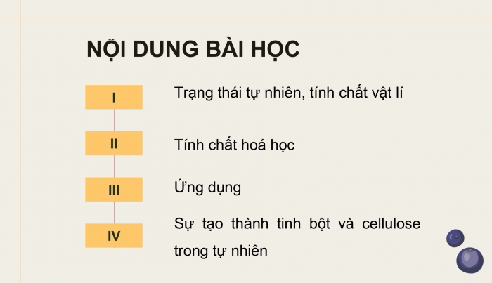 Giáo án điện tử KHTN 9 cánh diều - Phân môn Hoá học Bài 27: Tinh bột và cellulose