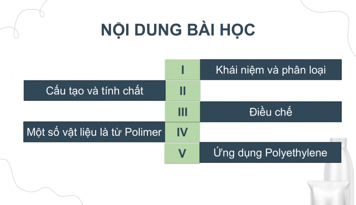 Giáo án điện tử KHTN 9 cánh diều - Phân môn Hoá học Bài 29: Polymer