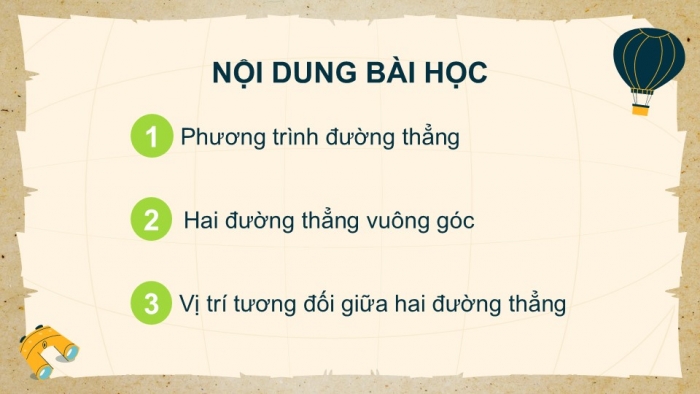 Giáo án điện tử Toán 12 kết nối Bài 15: Phương trình đường thẳng trong không gian