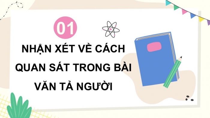 Giáo án điện tử Tiếng Việt 5 chân trời Bài 2: Quan sát, tìm ý cho bài văn tả người